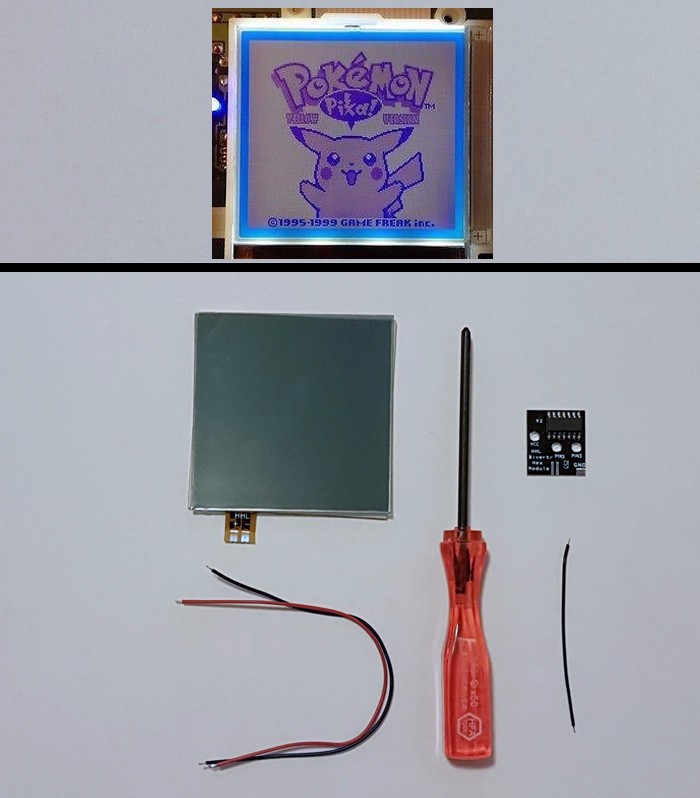 White gameboy backlight mod